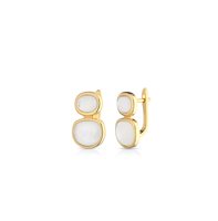 Pendientes Lelune Mujer LELUNE GLAMOUR in Plata Madreperla artificiale in bioresina LGEA757.2